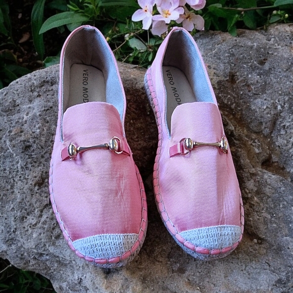 Vero Moda Kera Espadrille Loafer - Pink Ladies Size 8 - Picture 3 of 8